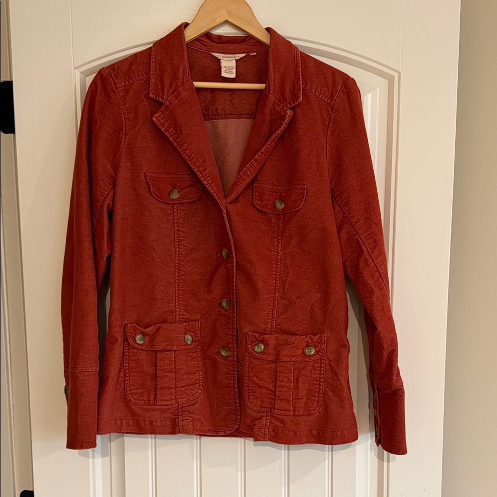 Sundance Women's Rust Corduroy Blazer